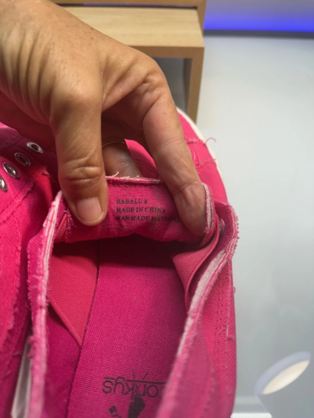 Corkys "Babalu" Hot Pink Slip-On Sneakers, size 9 (A04) - Picture 5 of 14